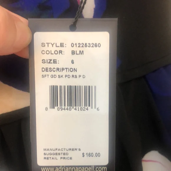 Adrianna Papell, dress size 6, new with tags. - Picture 3 of 3